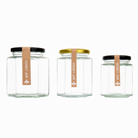 100ml 180ml 280ml 380ml 500ml 730ml Glass Honey Jar With Lid Empty Glass Vial For Honey Preserve Food Storage Gift Packaging Wholesale