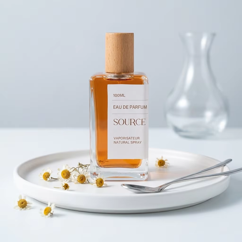 Wholesale Luxury Flat Square Perfume Glass Bottles 30ml 50ml 100ml Empty Pump Sprayer Crimp Bottle Fragrance Parfum