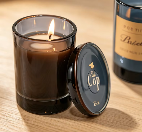 70ml Aromatherapy Glass Candle Cups with Lids, Multi-use Glass Storage Jars for Candles & Small Items
