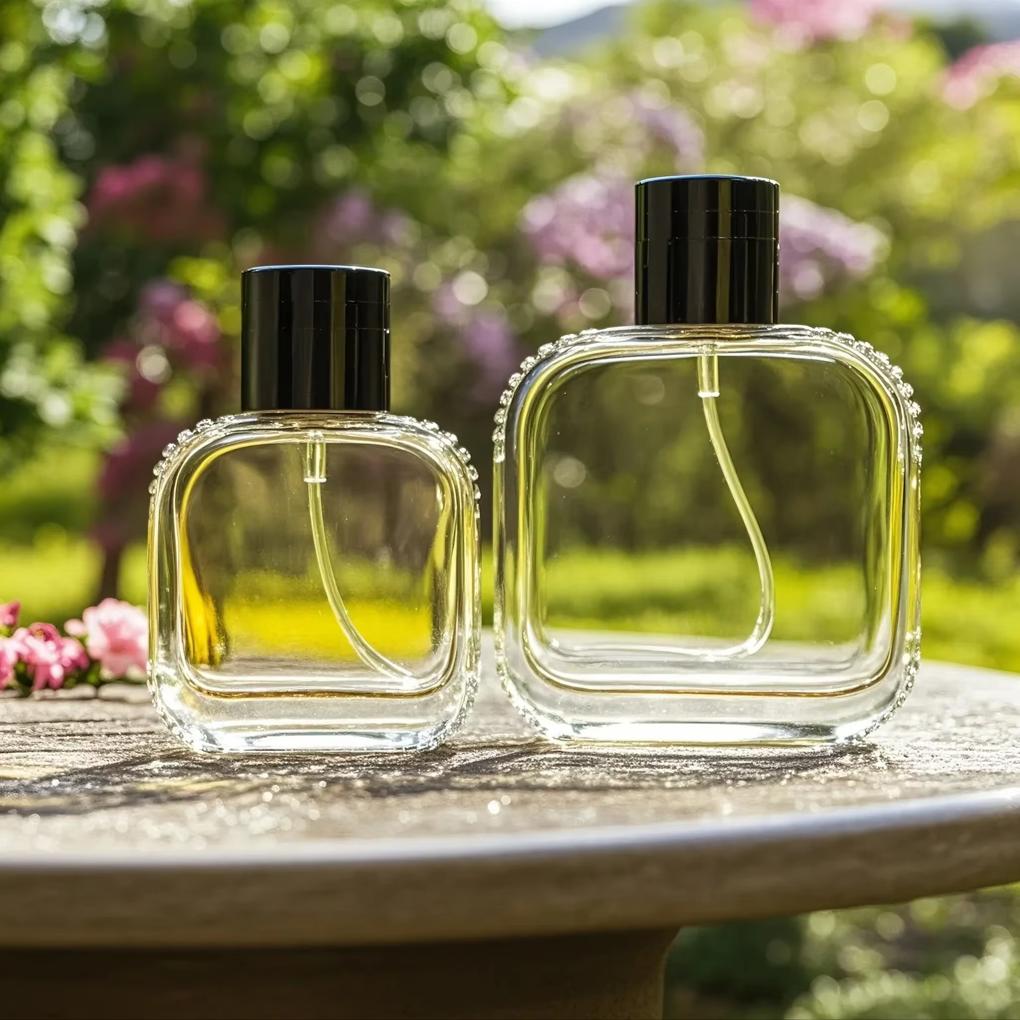 Transparent Luxury High-quality Empty Perfume Bottle 30ml 50ml 100ml Spray Bottle Perfume Glass Perfume Bottle