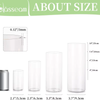Various Size Nordic Vintage Glass Bud Vase Cylindrical Flower Vase for Home Office Wedding Decoration
