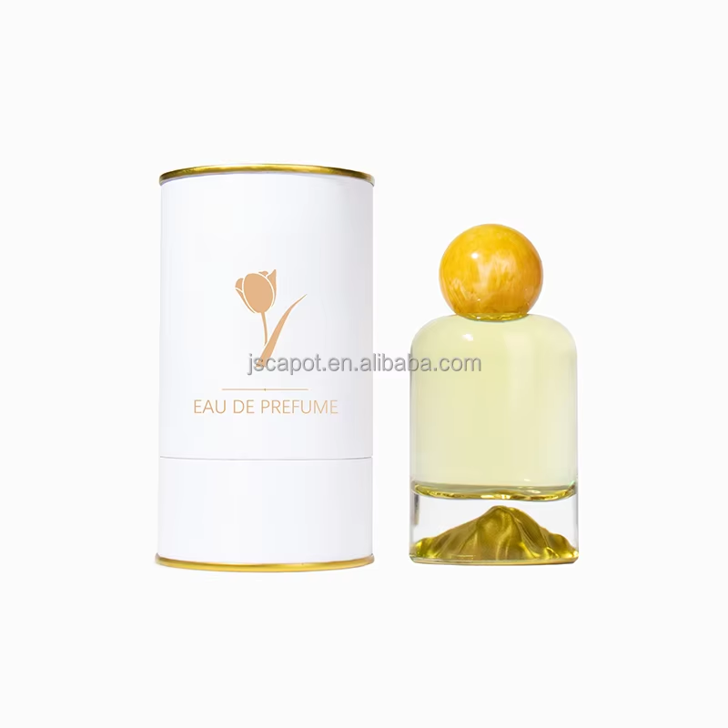 Wholesale Luxury Mountain Shape Perfume Bottle Round Cap Empty Refillable Glass Fragrance Bottle With Box