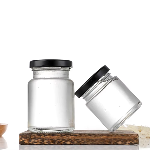 25ml 30ml 35ml Mini Glass Honey Jar With Lid Small Jam Container Food Storage Premium Packaging