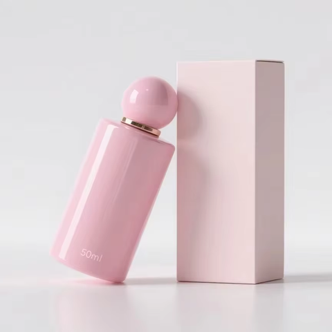 A Sweet And Cozy Pink Perfume Bottle—the Perfect Gift for Women.