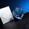 Luxury Exquisite 50ml & 100ml Heart-Shaped Glass Perfume Bottles with Packaging Box Fashion Perfume Storage
